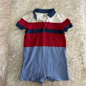 Ralph Lauren Red, Blue, and White Kids Bodysuit